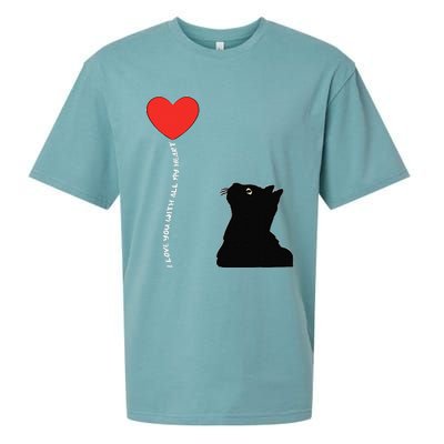 I Love You With All My Heart Valentines Day Cat Kitten Love Sueded Cloud Jersey T-Shirt