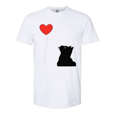 I Love You With All My Heart Valentines Day Cat Kitten Love Softstyle CVC T-Shirt