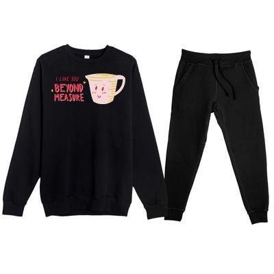 I Love You Beyond Measure Premium Crewneck Sweatsuit Set