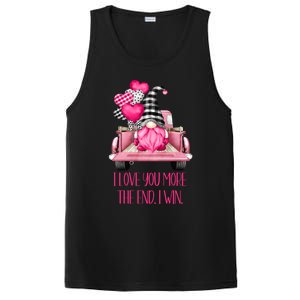 I Love You More Pink Gnome Truck Valentines Day Gift PosiCharge Competitor Tank