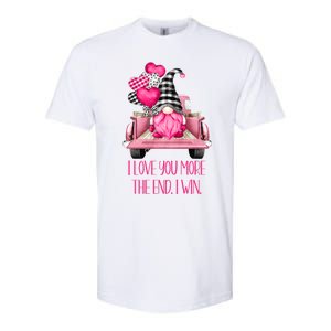 I Love You More Pink Gnome Truck Valentines Day Gift Softstyle CVC T-Shirt