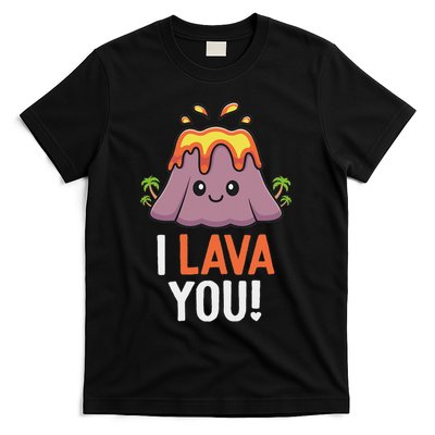 I Lava You Funny Volcano Matching Couples Scientist T-Shirt