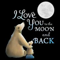 I Love You To The Moon And Back Drawstring Bag