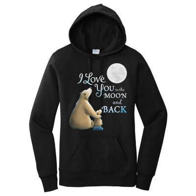 I Love You To The Moon And Back Women's Pullover Hoodie