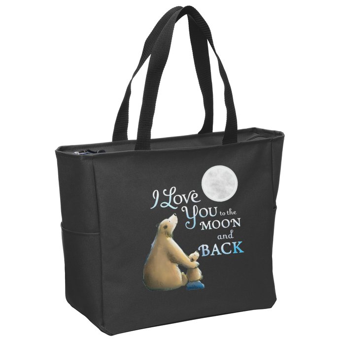 I Love You To The Moon And Back Zip Tote Bag