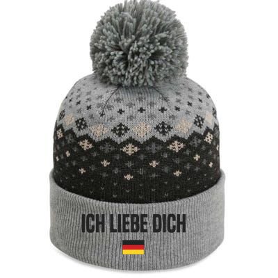 I Love You In German Language Germany Funny German Saying The Baniff Cuffed Pom Beanie