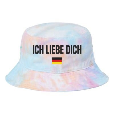 I Love You In German Language Germany Funny German Saying Tie Dye Newport Bucket Hat