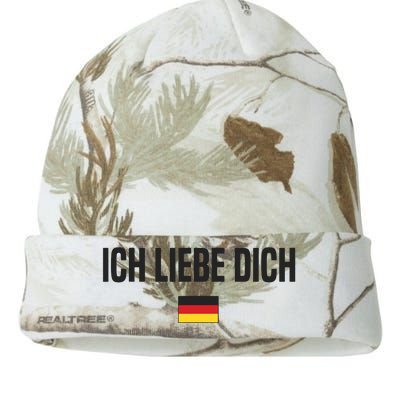 I Love You In German Language Germany Funny German Saying Kati Licensed 12" Camo Beanie