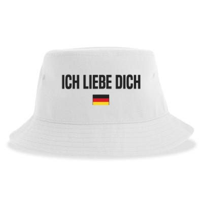 I Love You In German Language Germany Funny German Saying Sustainable Bucket Hat