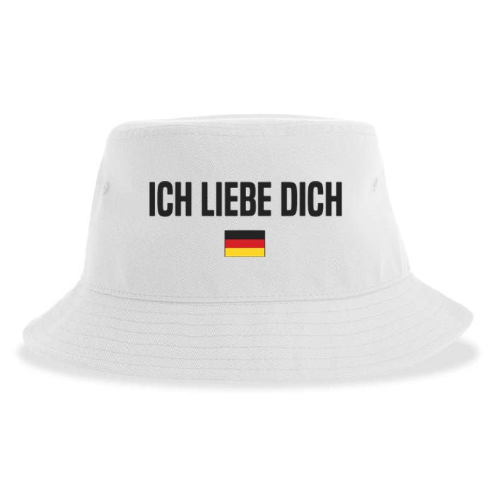 I Love You In German Language Germany Funny German Saying Sustainable Bucket Hat