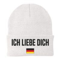 I Love You In German Language Germany Funny German Saying Knit Cap Winter Beanie