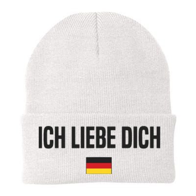 I Love You In German Language Germany Funny German Saying Knit Cap Winter Beanie