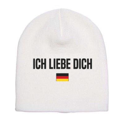 I Love You In German Language Germany Funny German Saying Short Acrylic Beanie