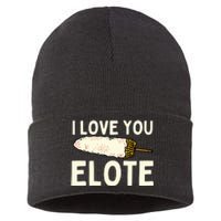 I Love You Elote Mexican Corn Sustainable Knit Beanie