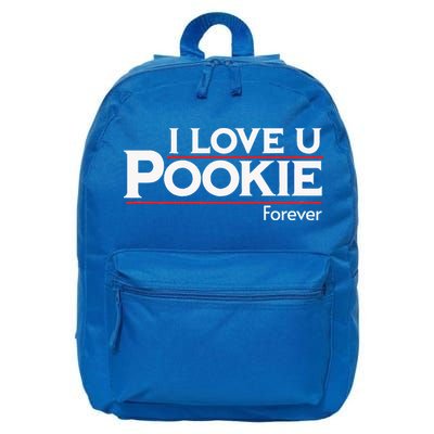 I Love You Pookie Forever 16 in Basic Backpack