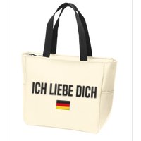 I Love You In German Language Germany Funny German Saying Zip Tote Bag