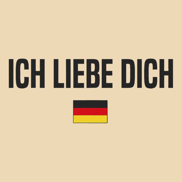 I Love You In German Language Germany Funny German Saying Zip Tote Bag