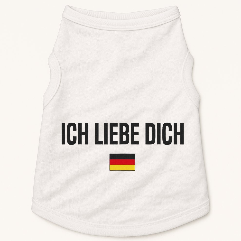 I Love You In German Language Germany Funny German Saying Doggie Tank