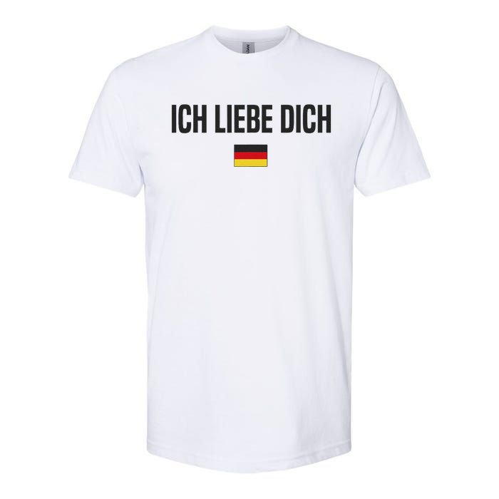 I Love You In German Language Germany Funny German Saying Softstyle CVC T-Shirt