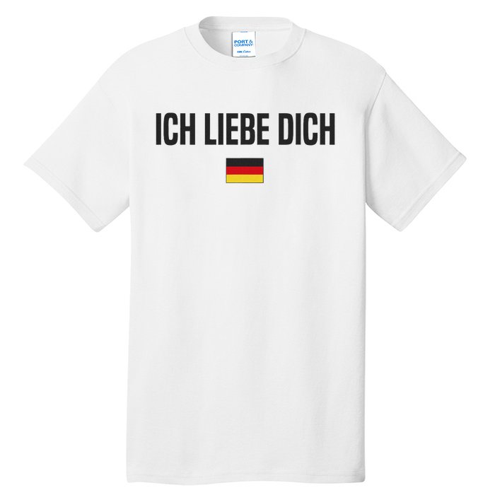 I Love You In German Language Germany Funny German Saying Tall T-Shirt