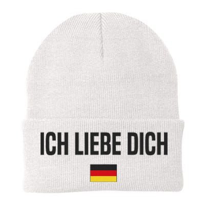 I Love You In German Language Germany Funny German Saying Knit Cap Winter Beanie