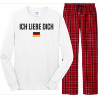 I Love You In German Language Germany Funny German Saying Long Sleeve Pajama Set