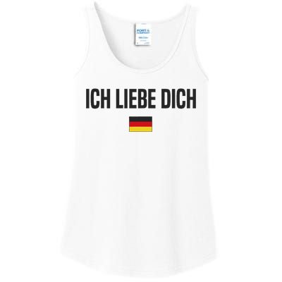 I Love You In German Language Germany Funny German Saying Ladies Essential Tank