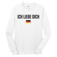 I Love You In German Language Germany Funny German Saying Tall Long Sleeve T-Shirt