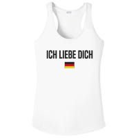 I Love You In German Language Germany Funny German Saying Ladies PosiCharge Competitor Racerback Tank