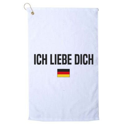 I Love You In German Language Germany Funny German Saying Golf Towel