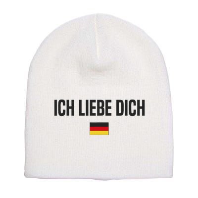 I Love You In German Language Germany Funny German Saying Short Acrylic Beanie
