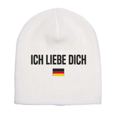 I Love You In German Language Germany Funny German Saying Short Acrylic Beanie