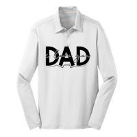 I Love You Dad I Heart You Dad Gift Silk Touch Performance Long Sleeve Polo