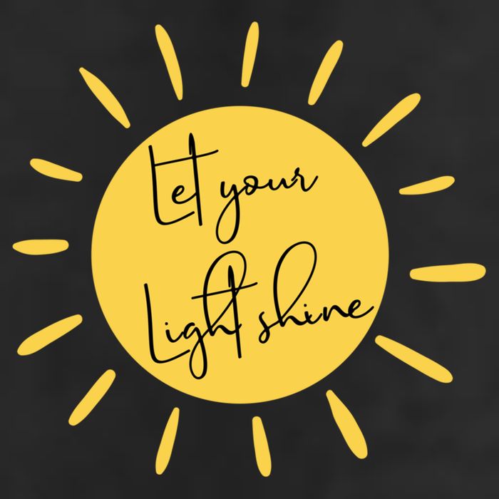 Inspirational Let Your Light Shine Quote Motivational Funny Gift 7 Panel Mesh Trucker Snapback Hat
