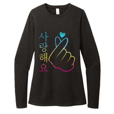 I Love You Saranghae 1 KPop Womens CVC Long Sleeve Shirt