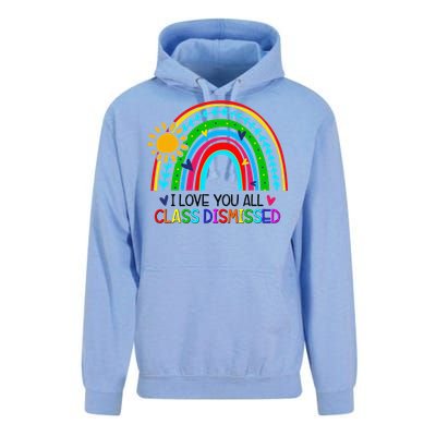 I Love You All Class Dismissed Teacher Unisex Surf Hoodie