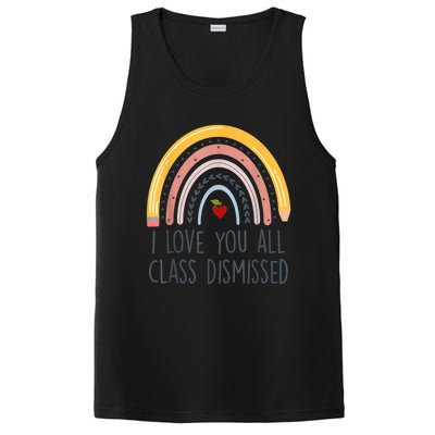 I Love You All Class Dismissed Teacher Last Day Of School PosiCharge Competitor Tank