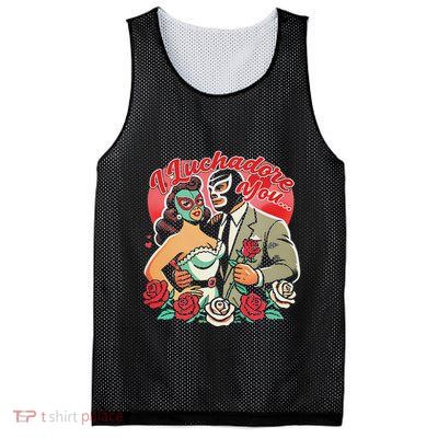 I Luchadore You Mesh Reversible Basketball Jersey Tank
