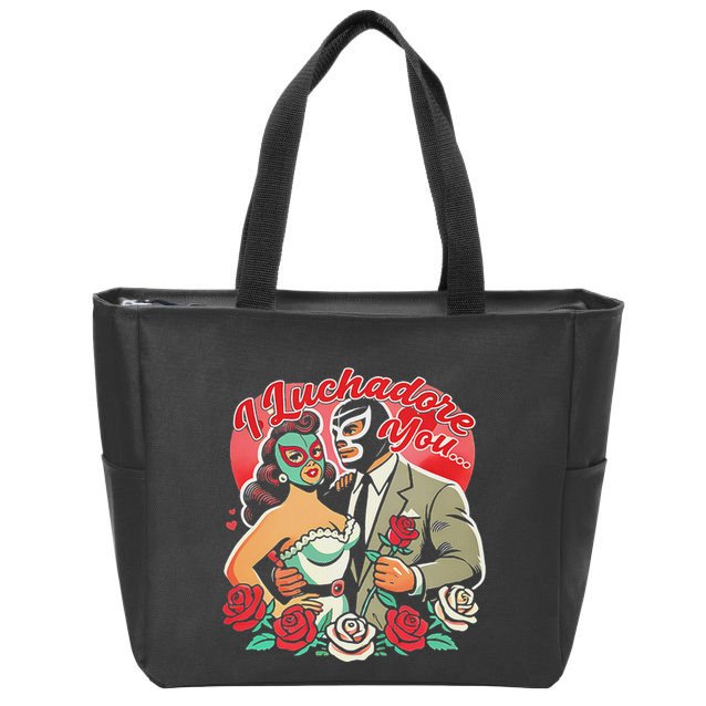 I Luchadore You Zip Tote Bag
