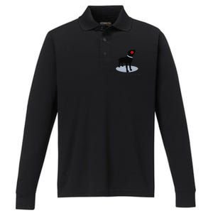 'I Lab You Very Much' Valentine's Day Black Labrador Performance Long Sleeve Polo