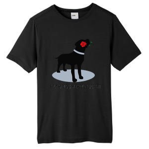 'I Lab You Very Much' Valentine's Day Black Labrador Tall Fusion ChromaSoft Performance T-Shirt