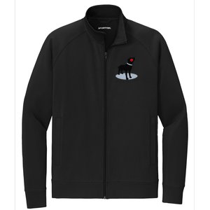 'I Lab You Very Much' Valentine's Day Black Labrador Stretch Full-Zip Cadet Jacket