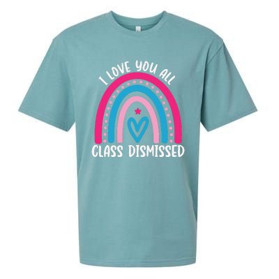 I Love You All Class Dismissed Last Day Of School Teacher Sueded Cloud Jersey T-Shirt