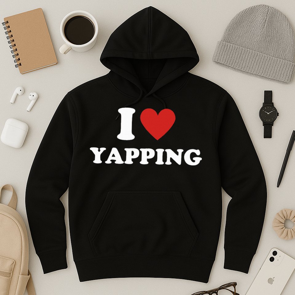  I Love Yapping I Heart Yapping Hoodie