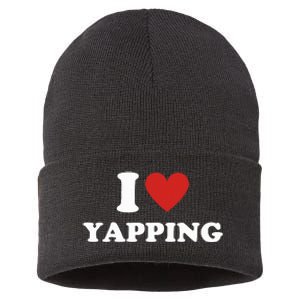  I Love Yapping I Heart Yapping Sustainable Knit Beanie