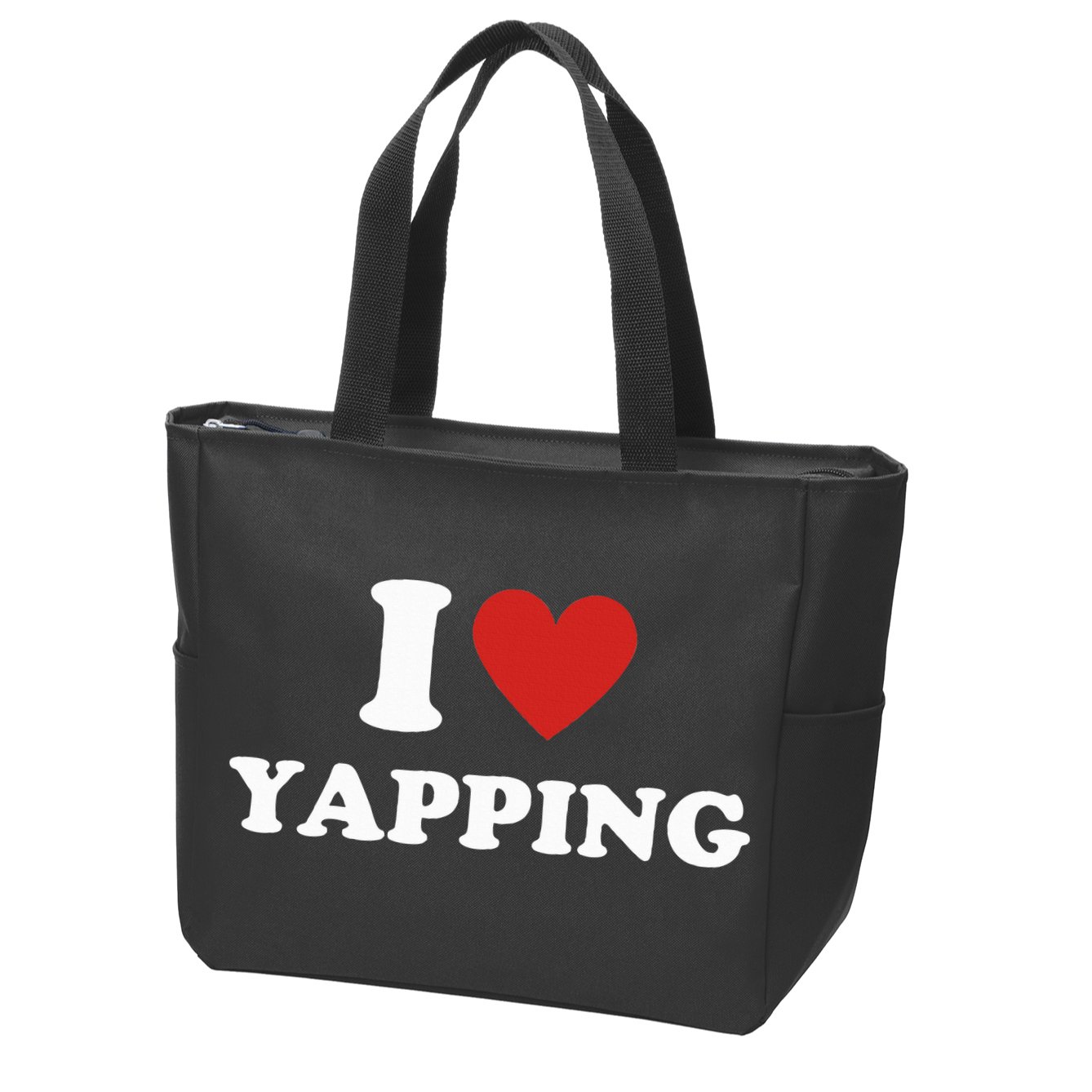  I Love Yapping I Heart Yapping Zip Tote Bag