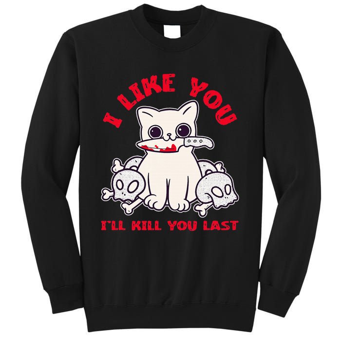 I Like You ILl Kill You Last Murder Serial Killer Sweatshirt