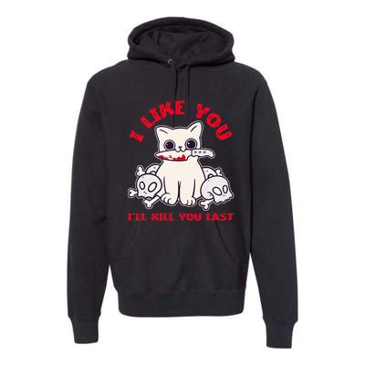 I Like You ILl Kill You Last Murder Serial Killer Premium Hoodie