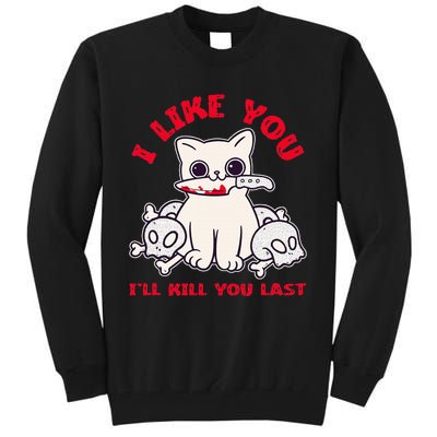 I Like You ILl Kill You Last Murder Serial Killer Tall Sweatshirt