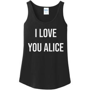 I Love You Alice Ladies Essential Tank